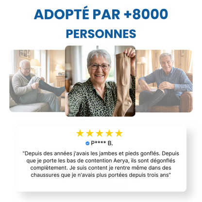 Aerya™ – Bas de Contention Zippés